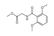 methyl N-(2,6-dimethoxybenzoyl)glycine ester结构式