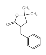 2(3H)-Furanone,dihydro-5,5-dimethyl-3-(phenylmethyl)- Structure