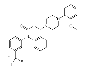 3-[4-(2-methoxyphenyl)piperazin-1-yl]-N-phenyl-N-[3-(trifluoromethyl)phenyl]propanamide Structure
