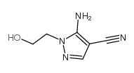 1-羟乙基-4-氰基-5-氨基吡唑结构式
