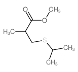 Propanoic acid,2-methyl-3-[(1-methylethyl)thio]-, methyl ester结构式