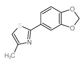 2-benzo[1,3]dioxol-5-yl-4-methyl-1,3-thiazole Structure