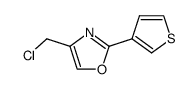 4-chloromethyl-2-thiophen-3-yl-oxazole结构式