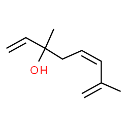 (Z)-()-3,7-dimethylocta-1,5,7-trien-3-ol Structure