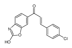 6-[(E)-3-(4-chlorophenyl)prop-2-enoyl]-3H-1,3-benzoxazol-2-one Structure