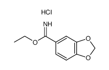 ethyl piperonylimidate hydrochloride Structure