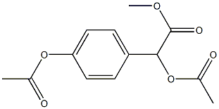 α,4-Bis(acetyloxy)benzeneacetic acid methyl ester Structure