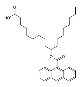 10-(anthracene-9-carbonyloxy)octadecanoic acid Structure