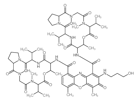 ACTINOMYCIN D, N-(3-HYDROXYPROPYL)- Structure