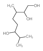 3,7-dimethyloctane-1,2,6-triol Structure