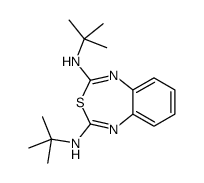 2-N,4-N-ditert-butyl-3,1,5-benzothiadiazepine-2,4-diamine结构式