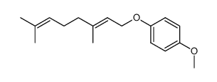 geranyl p-methoxyphenyl ether Structure