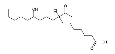 8-acetyl-8-chloro-12-hydroxyheptadecanoic acid Structure