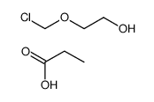 2-(chloromethoxy)ethanol,propanoic acid Structure