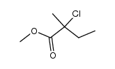 methyl 2-chloro-2-methylbutanoate结构式