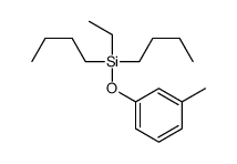 dibutyl-ethyl-(3-methylphenoxy)silane Structure