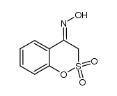 4-oximino-3,4-dihydro-1,2-benzoxathiin-4-one-2,2-dioxide Structure