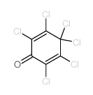 HEXACHLORO-2,5-CYCLOHEXADIEN-1-ONE Structure