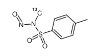N-甲基(13C)-N-亚硝基对甲苯磺酰胺结构式