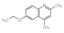 Quinoline,6-ethoxy-2,4-dimethyl- Structure