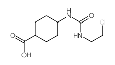 4-(2-chloroethylcarbamoylamino)cyclohexane-1-carboxylic acid结构式