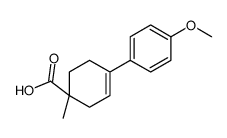 4-(4-methoxyphenyl)-1-methylcyclohex-3-ene-1-carboxylic acid结构式