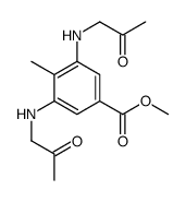 methyl 4-methyl-3,5-bis(2-oxopropylamino)benzoate Structure