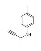 N-but-3-yn-2-yl-4-methylaniline结构式