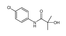 N-(4-氯苯基)-2-羟基-2-甲基丙酰胺结构式
