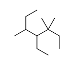 4-ethyl-3,3,5-trimethylheptane Structure