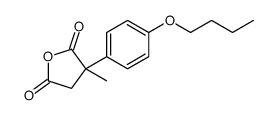 3-(4-butoxyphenyl)-3-methyloxolane-2,5-dione结构式