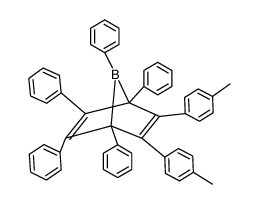 1,2,3,4,7-pentaphenyl-5,6-di-p-tolyl-7-bora-bicyclo[2.2.1]hepta-2,5-diene Structure