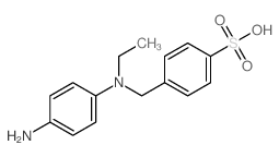 4-[[(4-aminophenyl)-ethyl-amino]methyl]benzenesulfonic acid结构式