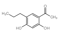 1-(2,4-二羟基-5-丙基苯基)-1-乙酮结构式