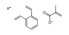 potassium,1,2-bis(ethenyl)benzene,2-methylprop-2-enoate Structure