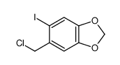 5-(chloromethyl)-6-iodo-1,3-benzodioxole结构式