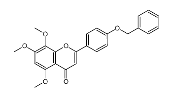 4'-benzyloxy-5,7,8-trimethoxyflavone结构式