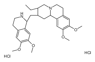 (2R,3S,11bR)-2-[[(1S)-6,7-dimethoxy-1,2,3,4-tetrahydroisoquinolin-1-yl]methyl]-3-ethyl-9,10-dimethoxy-2,3,4,6,7,11b-hexahydro-1H-benzo[a]quinolizine,dihydrochloride Structure