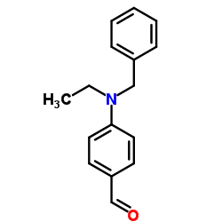 N-乙基-N-苄基-4-氨基苯甲醛结构式