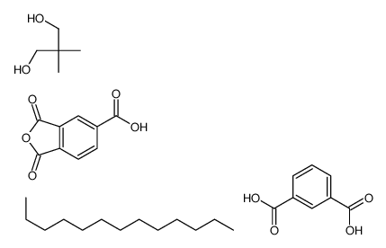 benzene-1,3-dicarboxylic acid,2,2-dimethylpropane-1,3-diol,1,3-dioxo-2-benzofuran-5-carboxylic acid,tridecane Structure
