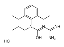 3-(diaminomethylidene)-1-(2,6-diethylphenyl)-1-propylurea,hydrochloride Structure