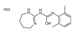 1-(2,6-dimethylphenyl)-3-(4,5,6,7-tetrahydro-1H-1,3-diazepin-2-yl)urea,hydrochloride Structure