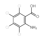 2-amino-3,4,5,6-tetrachlorobenzoic acid Structure