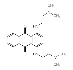 9,10-Anthracenedione,1,4-bis[[2-(dimethylamino)ethyl]amino]-结构式