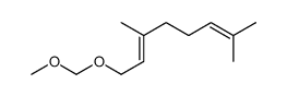 (E)-1-(Methoxymethoxy)-3,7-dimethylocta-2,6-diene结构式