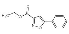 5-苯基异噁唑-3-甲酸乙酯结构式