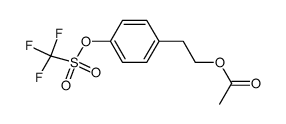 4-(2-Acetoxyethyl)phenol Trifluoromethanesulfonate Structure