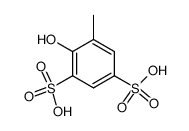 2-hydroxy-toluene-3,5-disulfonic acid Structure