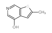 (9CI)-2-甲基-噻吩并[2,3-c]吡啶-4-醇结构式
