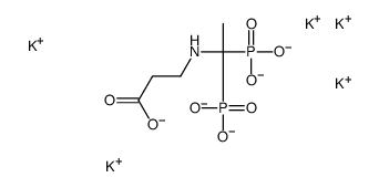 N-(1,1-二磷酰乙基)-Β-丙氨酸钾盐结构式